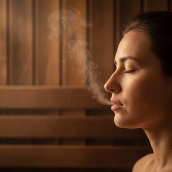 Profile showing slow nose exhale