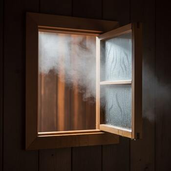 Resting by an open window for a light breeze
