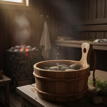 Cooling foot bath after a steam round
