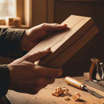 Quality check with caliper for wood joints
