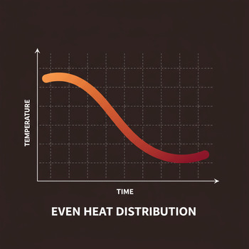 Illustration of a smooth heat curve across the session