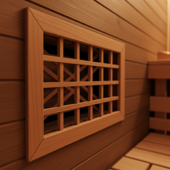 Vent grid ensuring fresh air exchange