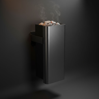 Slim wall-mounted stove for narrow spaces